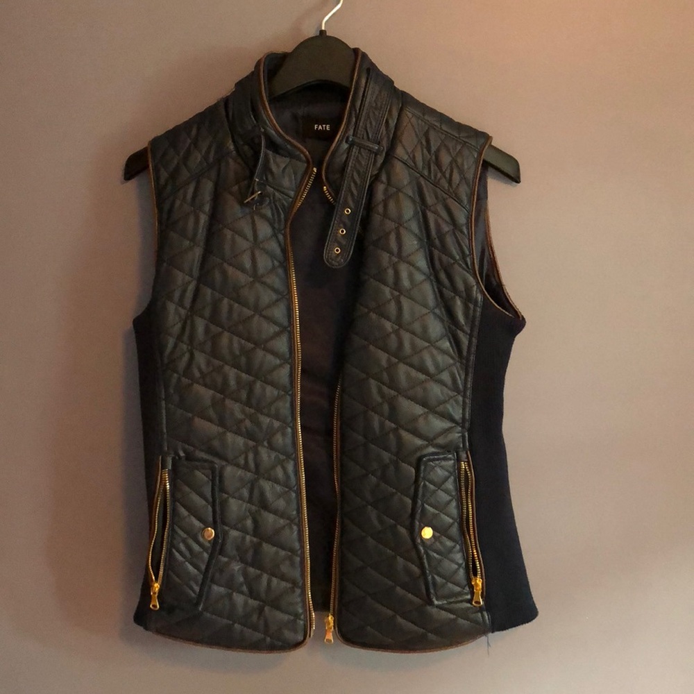 Vegan leather vest